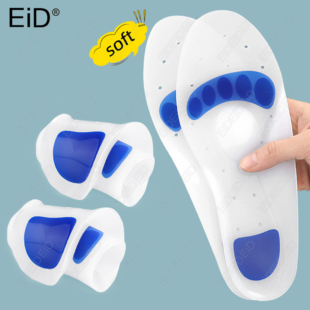 Men'S Shoes For Plantar Fasciitis - EID Orthopedic Silicone Gel Insoles Flat