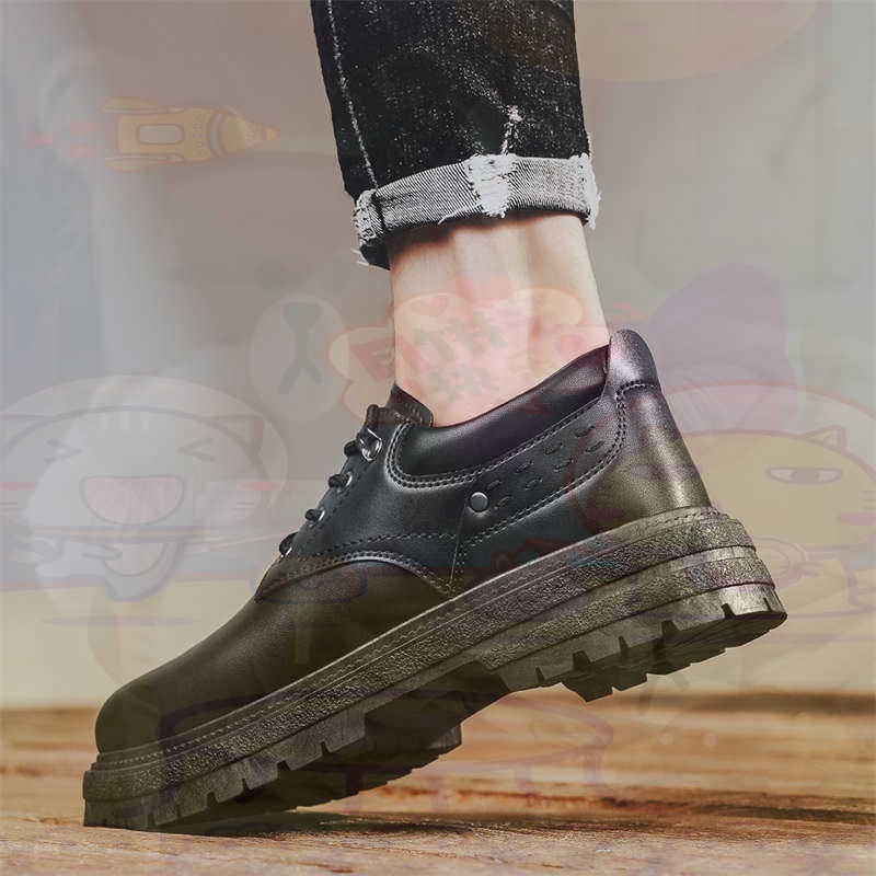 Men Shoes Expensive - Dark Natural Leather Fashion Trainers Tennis