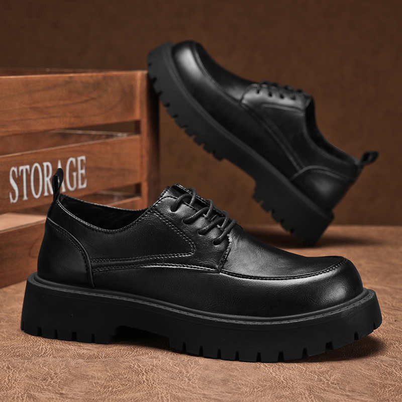 Men Shoes Expensive - Round Toe With Lacing Sport Dress