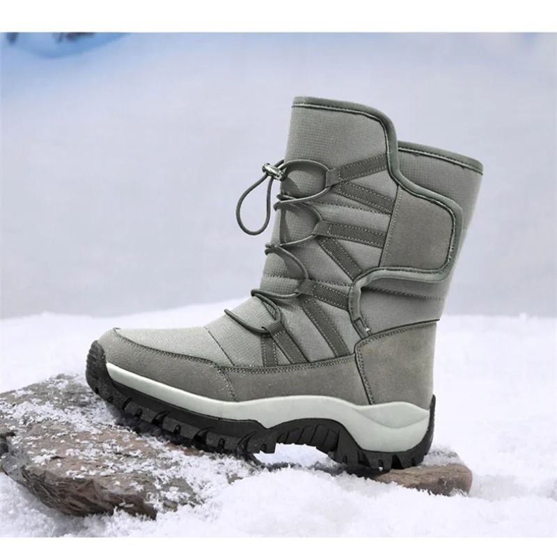 Men Shoes Brands - Men's Warm Plush Couple Snow Boots