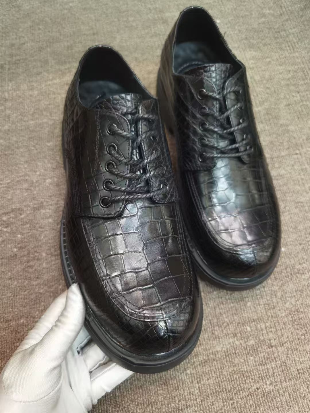 Luxury Crocodile Skin Men's Sn - Men Shoes Official recension och pris