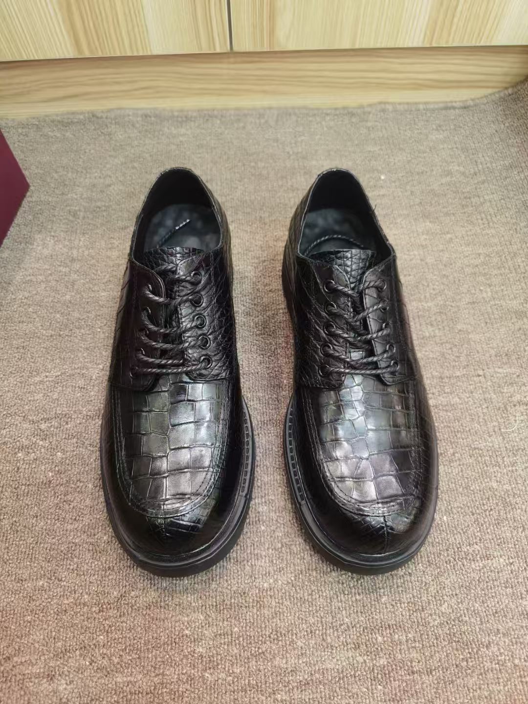 Luxury Crocodile Skin Men's Sn - Men Shoes Official recension och pris