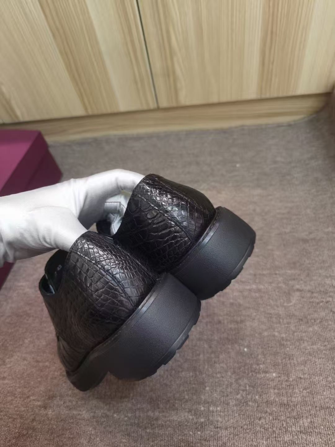 Luxury Crocodile Skin Men's Sn - Men Shoes Official recension och pris