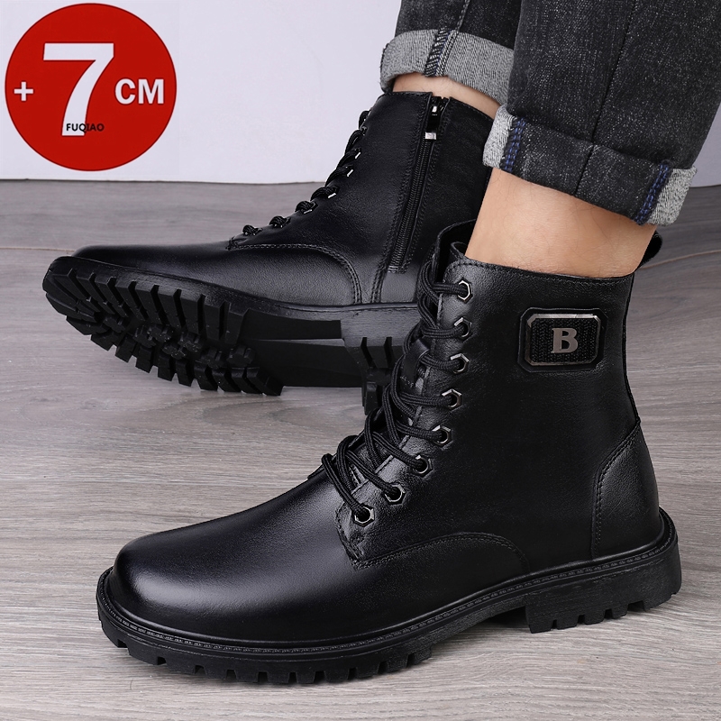 Men's Genuine Leather Elevator - Men Shoes Size Chart recension och pris