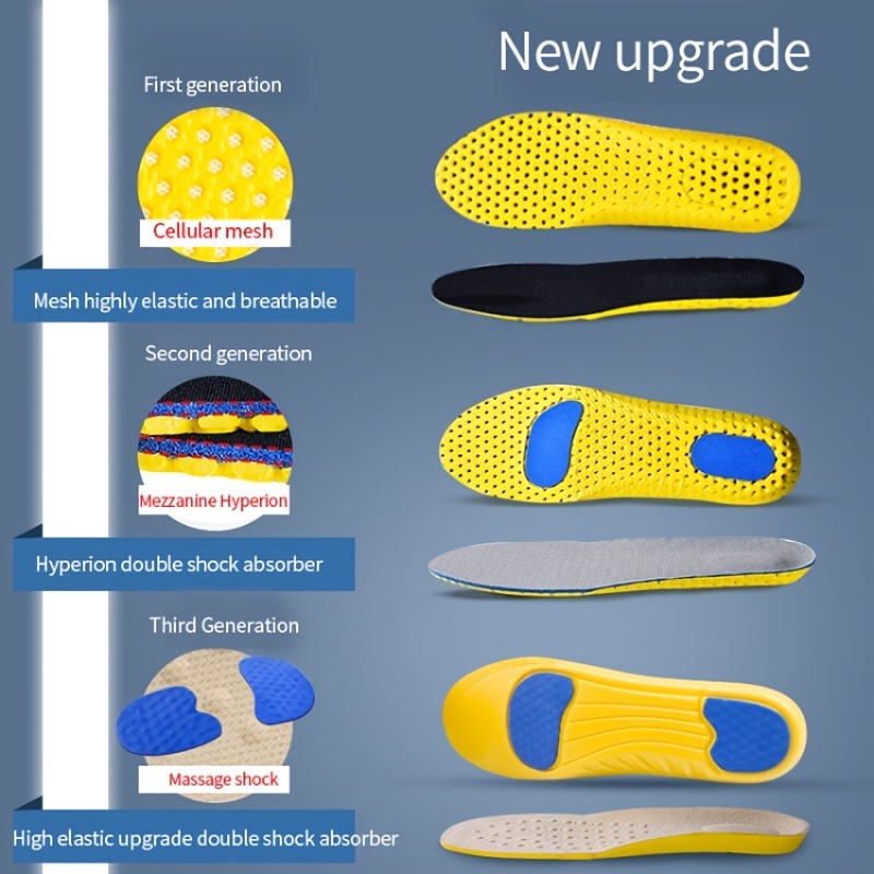 Sport Insoles for Feet Soft Sh - Men'S Shoes For Plantar Fasciitis recension och pris
