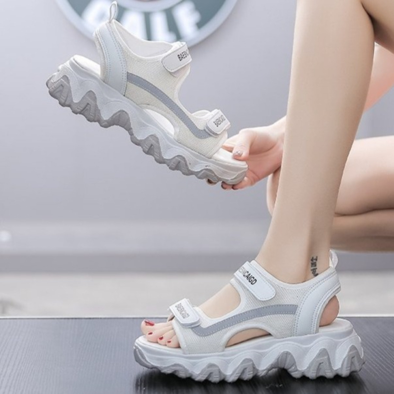2026 Summer Women's Korean-Sty - Velcro Strap Sandal recension och pris