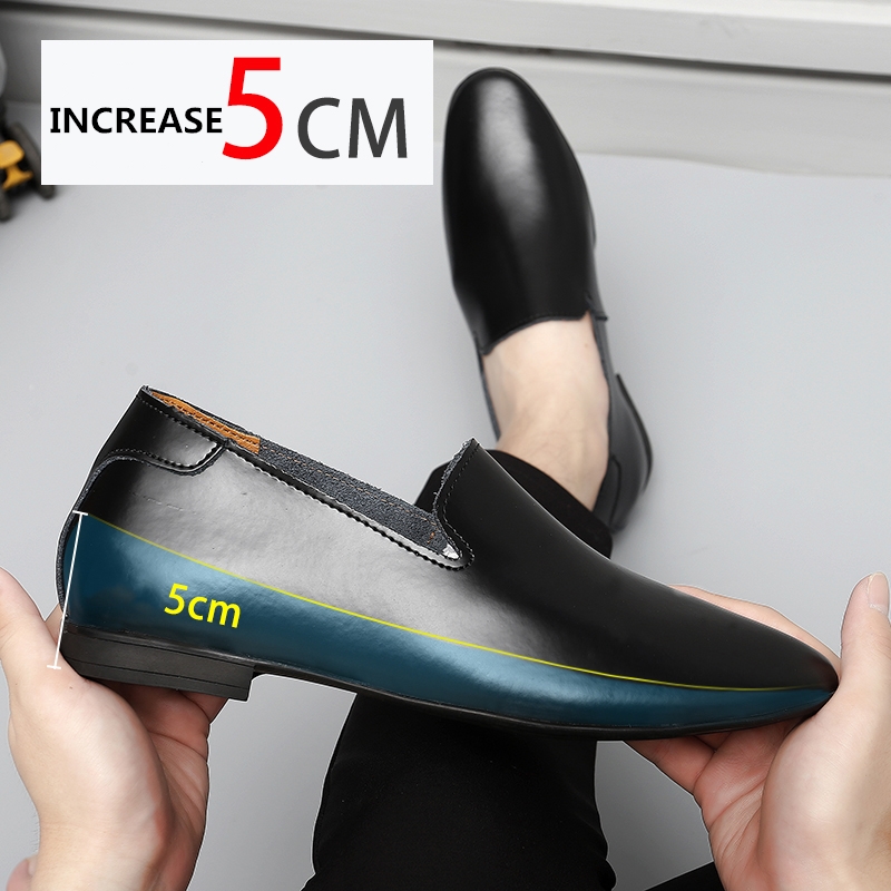 Loafers Men Elevator Shoes Men - Men Shoes Size Chart recension och pris