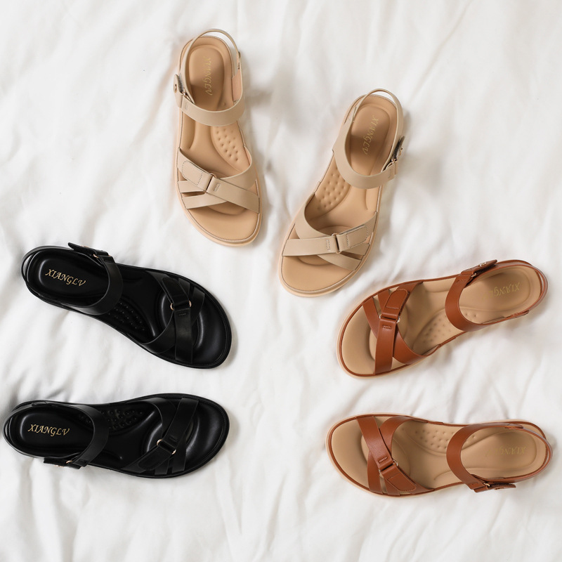 Flat-soled fashionable outdoor - Velcro Strap Sandal recension och pris