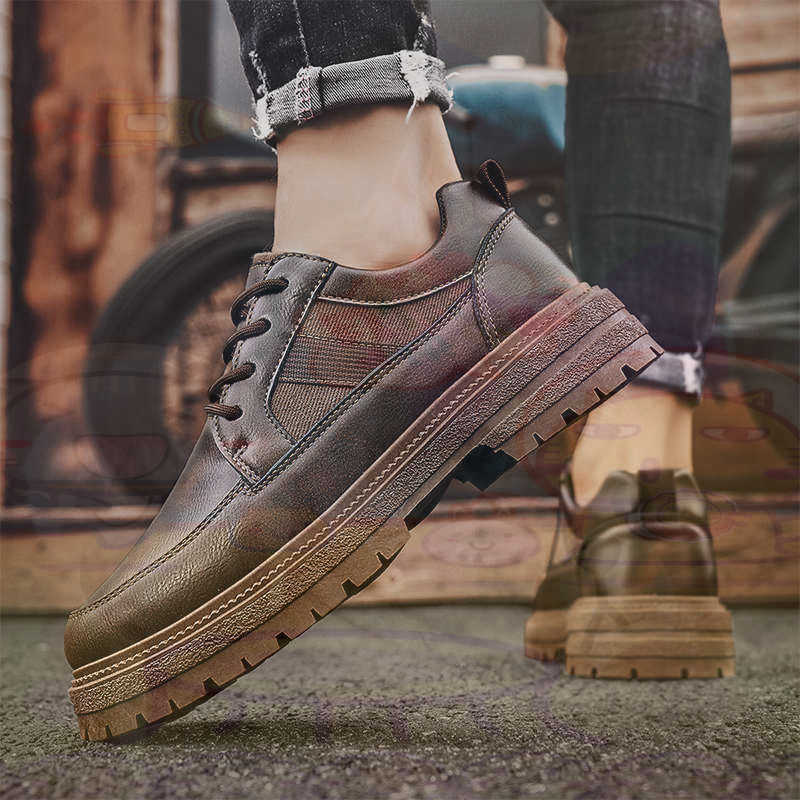 Dark Natural Leather Fashion T - Men Shoes Expensive recension och pris