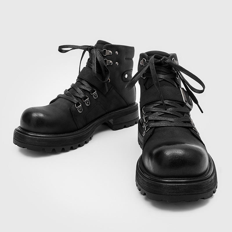 Brand Men Leather Boots Motorc - Men Shoes Brands recension och pris