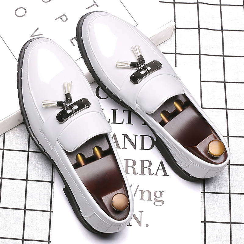 Luxury Brand Low Heeled Bright - Men Shoes Official recension och pris