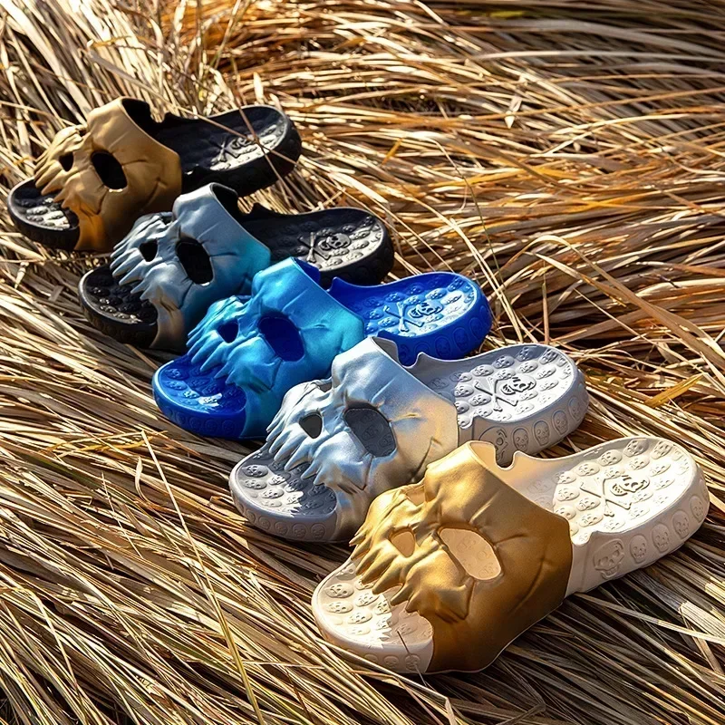 Summer Men Skull Slipper Y2k C - Men'S Shoes Cloud recension och pris