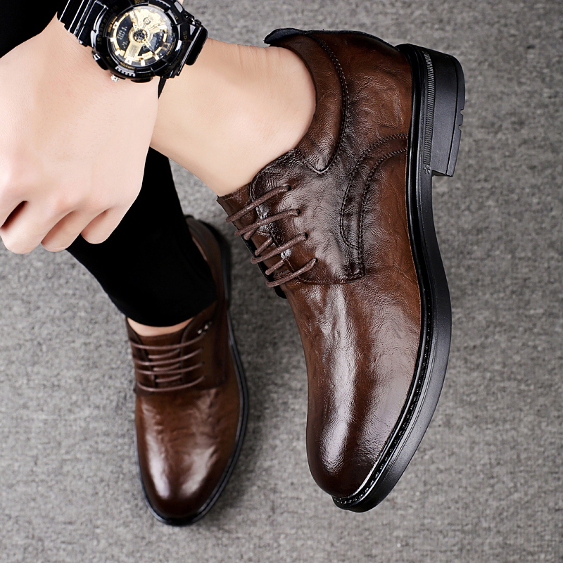 Leather Casual Elevator Shoes  - Men Shoes Size Chart recension och pris